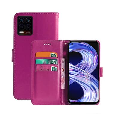 Wallet Cover 3-kort Realme 8 Pro  - lyserød