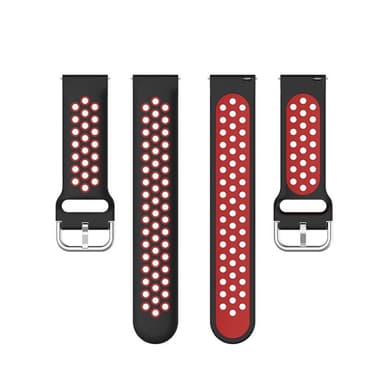 EBN Sport Armband Samsung Galaxy Watch 4 Classic 46mm - Sort/rød
