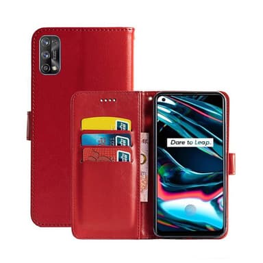 Wallet Cover 3-kort Realme 7 Pro 4G  - rød