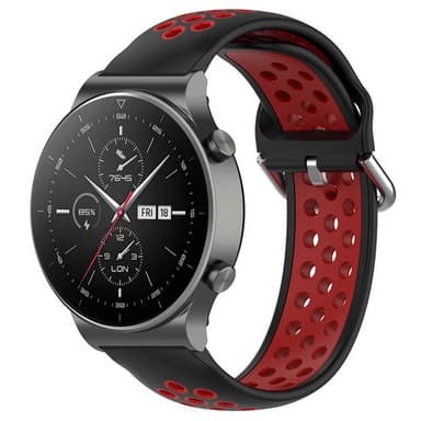 EBN Sport Armband Samsung Galaxy Watch 4 Classic 46mm - Sort/rød