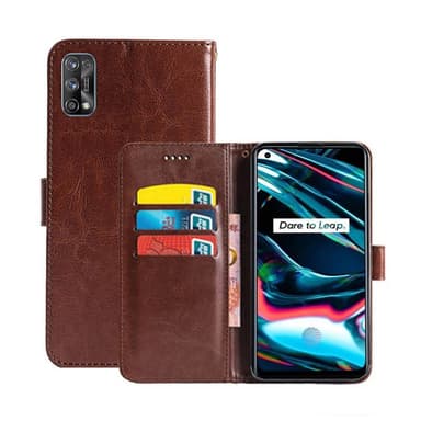 Wallet Cover 3-kort Realme 7 Pro 4G  - brun