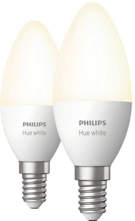 Philips Hue White LED-pære E14 (2-pak) thumbnail