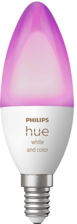 5: Philips Hue Color E14 B39 Kertepære - 1-Pak