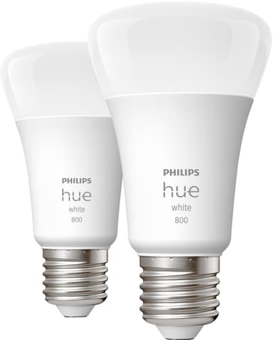 Se Philips Hue W 9W A60 E27 (2-pak) hos Elgiganten