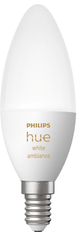 Philips Hue White Ambiance LED pære E14 (1 pære) thumbnail