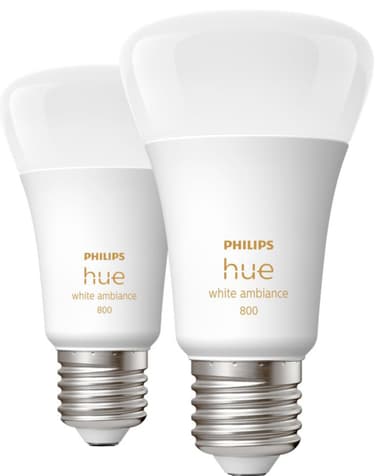 Se Philips Hue WA 6W A60 E27 (2-pak) hos Elgiganten