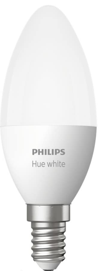 Philips Hue White LED-pære E14 (1 pære) thumbnail