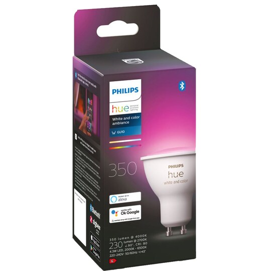 Philips Hue White og Color Ambiance LED pære GU10