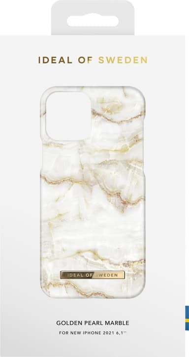 iDeal of Sweden cover til iPhone 13 (Golden Pearl Marble)