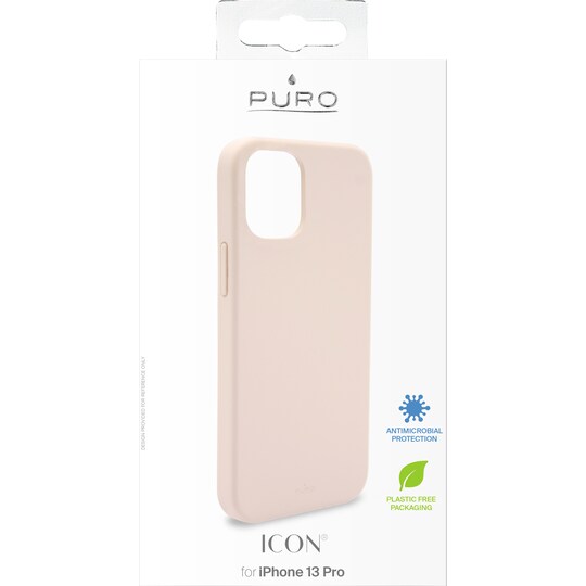 Puro Icon silikonecover til iPhone 13 Pro (rose)
