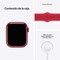 Apple Watch Series 7 41mm GPS (rød alu. / rød sportsrem)