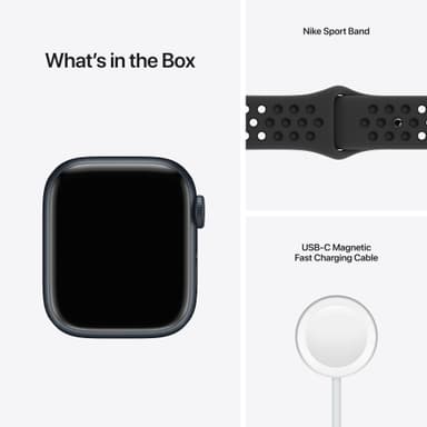 Apple Watch Series 7 Nike 41mm GPS+eSIM (Mid alu/Anthr Blk sportsrem)