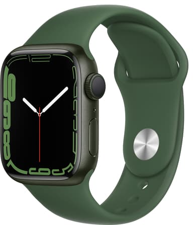 Apple Watch Series 7 41mm GPS (grøn alu. / kløvergrøn sportsrem)