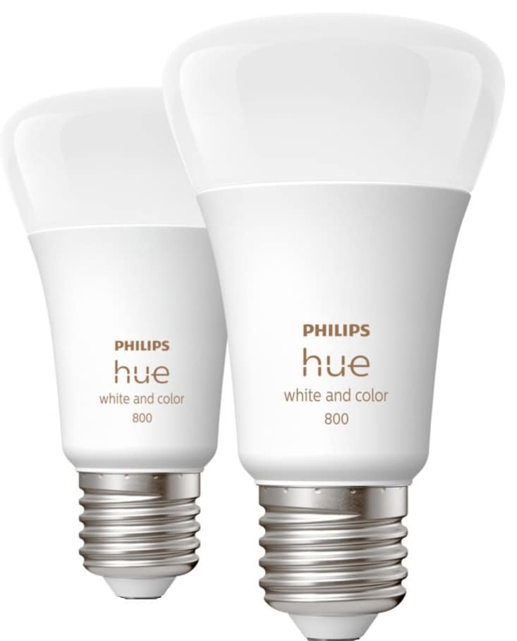 Philips Hue White and Color Ambiance LED pære E27 (2 pack) thumbnail