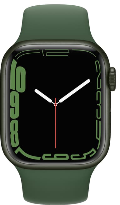Apple Watch Series 7 41mm GPS (grøn alu. / kløvergrøn sportsrem)
