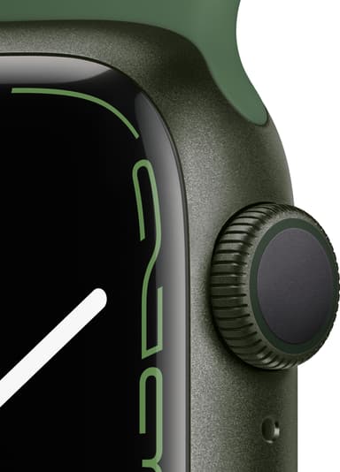 Apple Watch Series 7 41mm GPS (grøn alu. / kløvergrøn sportsrem)