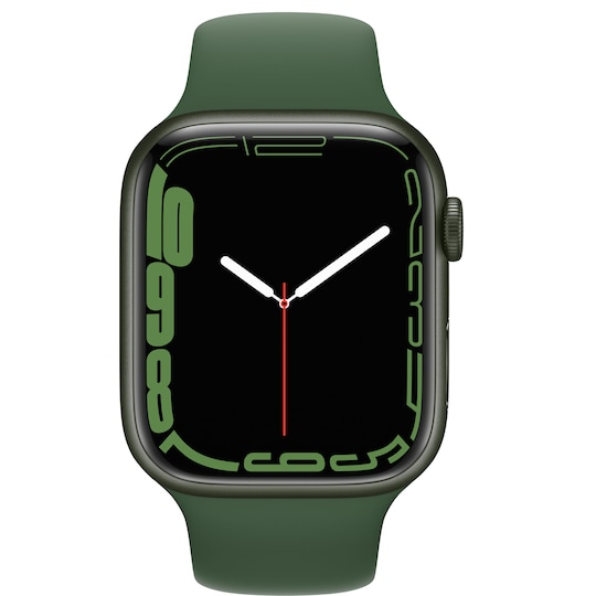 Apple Watch Series 7 45mm GPS+eSIM (grøn alu/ kløvergrøn sportsrem)