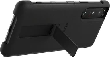 Sony Xperia 5 III Style Cover med stander (sort)