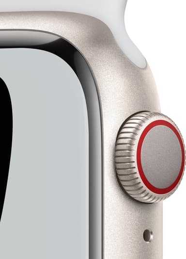 Apple Watch Series 7 Nike 41mm GPS+eSIM (stjerne alu/Plat Blk sportsrem)