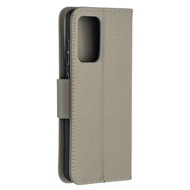 SKALO Samsung A52/A52s Premium Litchi Flip Cover - Grå