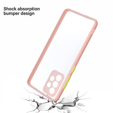 SKALO Samsung A52/A52s Transparent TPU Bumper cover - Pink
