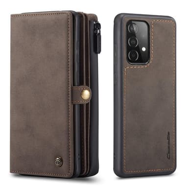 CaseMe Samsung A52/A52s CaseMe Big Wallet 2in1 Magnet Pungetui - Brun