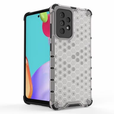 SKALO Samsung A52/A52s Stødsikker Honeycomb TPU Cover - Gennemsigtig