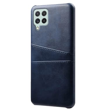 SKALO Samsung A22 4G PU-læder Kortholder Cover - Blå