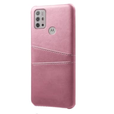 SKALO Moto G20/G30 PU-læder Kortholder Cover - Rosa guld
