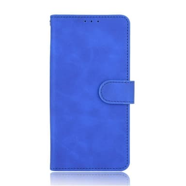 SKALO Samsung A22 4G Matt PU-læderpungetui - Blå