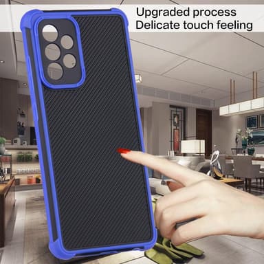 SKALO Samsung A52/A52s Armor Hybrid Bumper Cover - Blå