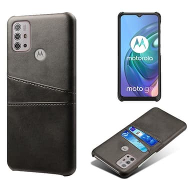 SKALO Moto G20/G30 PU-læder Kortholder Cover - Sort