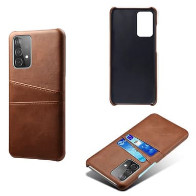 SKALO Samsung A52/A52s PU-læder Kortholder Cover - Brun