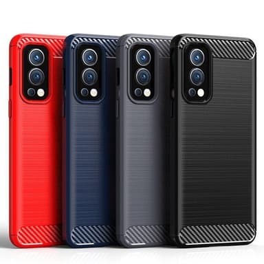 SKALO OnePlus Nord 2 Armor Carbon Stødsikker TPU-cover - Grå
