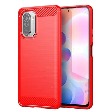 SKALO Xiaomi Mi 11i Armor Carbon Stødsikker TPU-cover - Rød