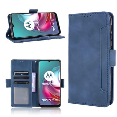 SKALO Moto G20/G30 6-RUM Pungetaske - Blå