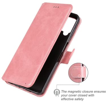 SKALO Samsung A22 4G Classic Pungetui - Rosa guld
