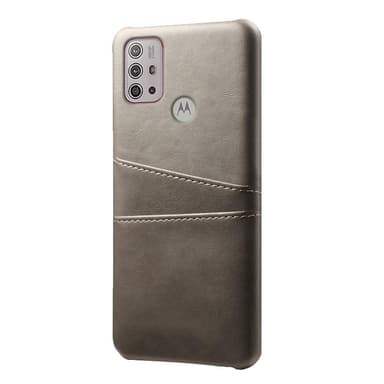 SKALO Moto G20/G30 PU-læder Kortholder Cover - Grå