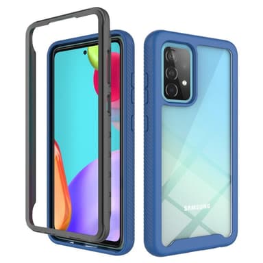 SKALO Samsung A52/A52s Stødsikker Clear Hybrid Cover - Blå