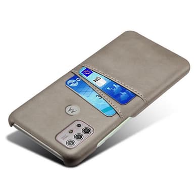 SKALO Moto G20/G30 PU-læder Kortholder Cover - Grå