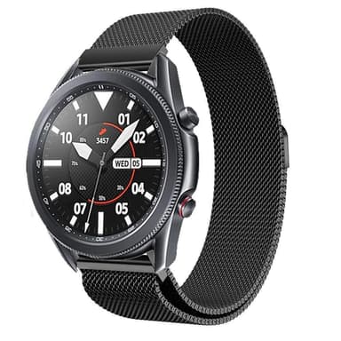 SKALO Milanese Loop til Samsung Watch 3 41mm - Sort