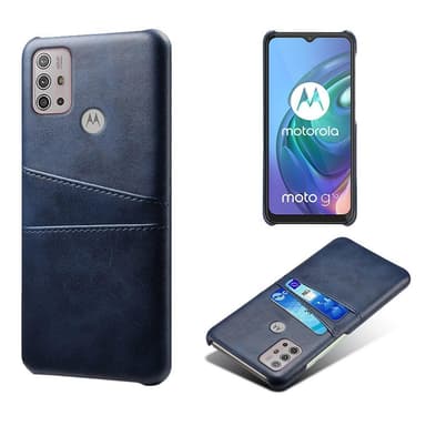 SKALO Moto G20/G30 PU-læder Kortholder Cover - Blå