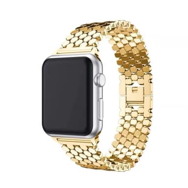 SKALO Fish Scale Armbånd i metal Apple Watch 42/44/45/49mm - Guld