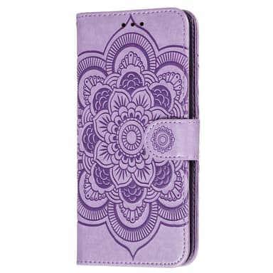 SKALO Samsung A22 4G Mandala Flip Cover - Lilla