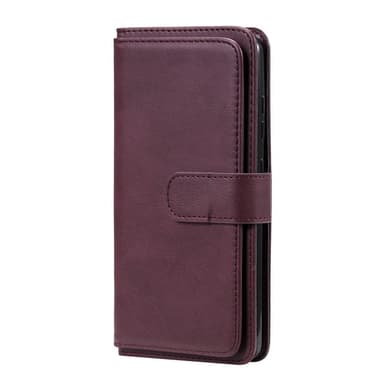 SKALO Samsung A52/A52s 10-RUM Flip Cover - Vin rød