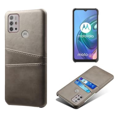 SKALO Moto G20/G30 PU-læder Kortholder Cover - Grå
