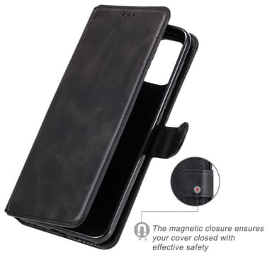 SKALO Moto G20/G30 Classic Pungetui - Sort