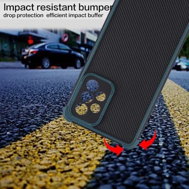 SKALO Samsung A52/A52s Armor Hybrid Bumper Cover - Grøn
