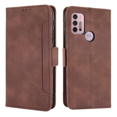 SKALO Moto G20/G30 6-RUM Pungetaske - Brun
