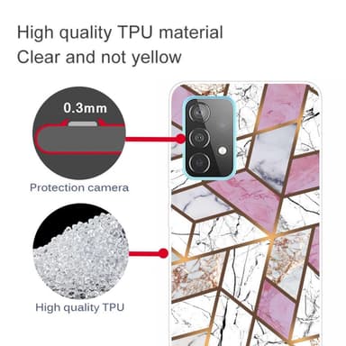 SKALO Samsung A52/A52s Marmor TPU-cover - #7
